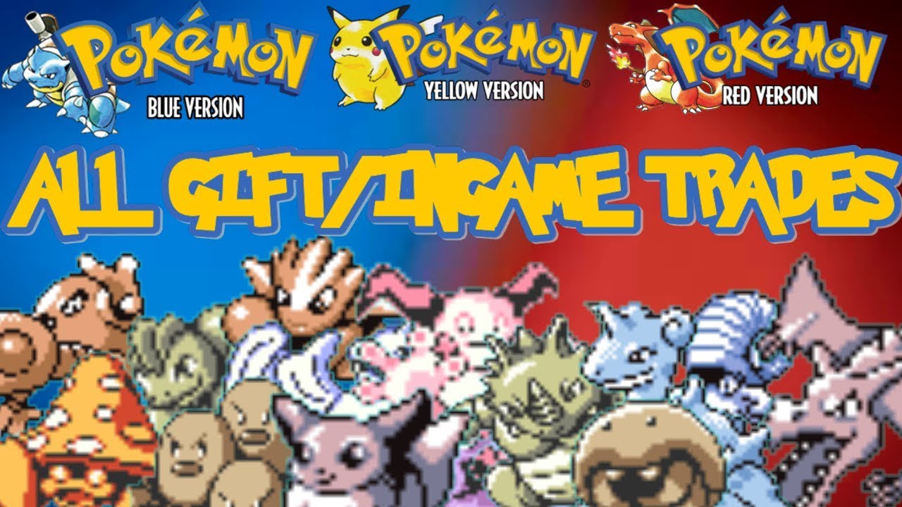 pokemon red all in game trades